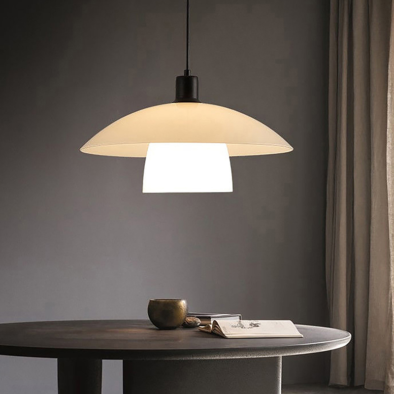 Geometric Lamp Shade - Półokrągły plastikowy klosz do lampy -