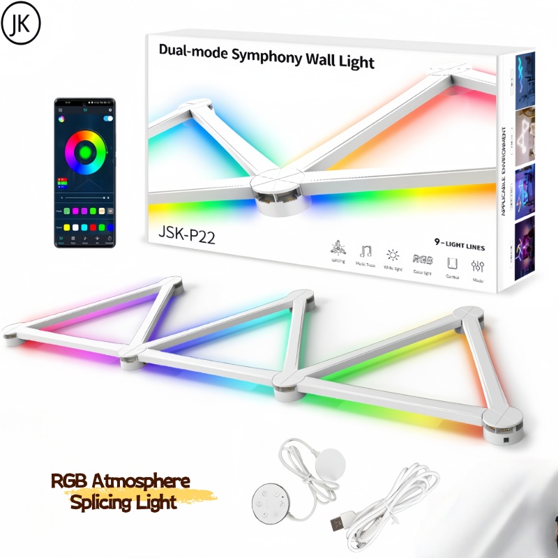 Foyer Lighting Wall Decor - Nowa Darmowa Łączona DIY RGB Kolorowa