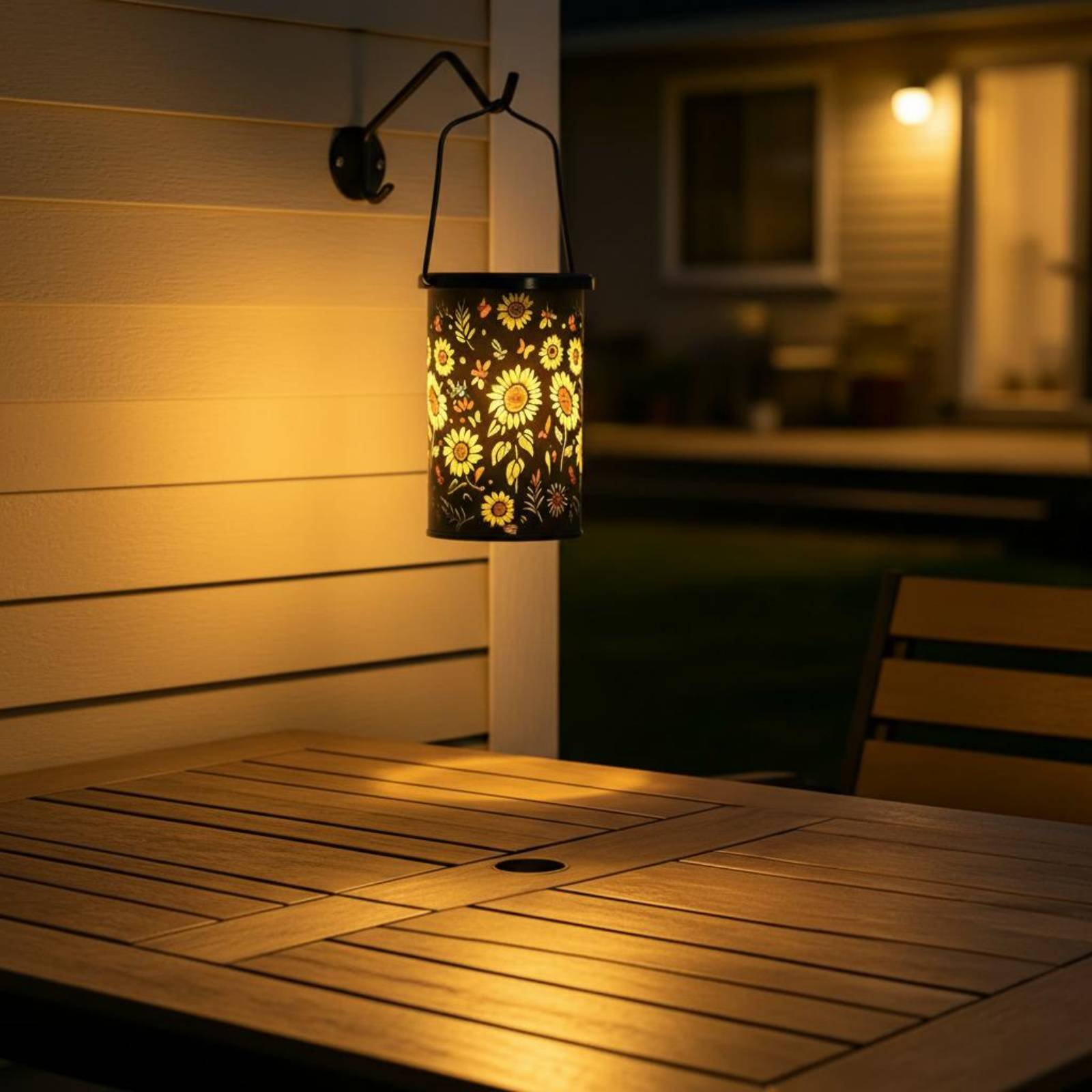 Lighting Design Decor - Lampion kwiatowy w stylu vintage, wiszący