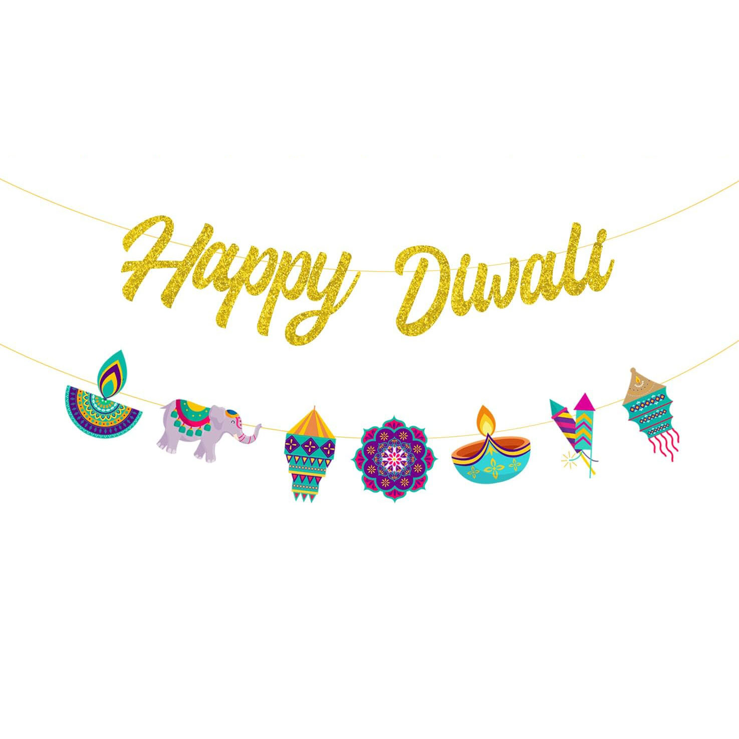 Lighting Decoration For Diwali - Dekoracje na przyjęcie Diwali, baner z