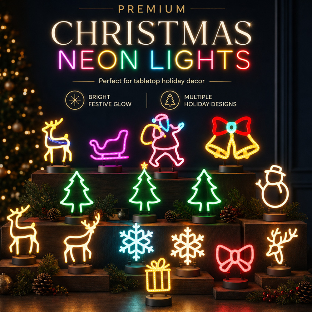 Lighting Tree Decor - Świąteczna dekoracja LED Neonowy znak świetlny