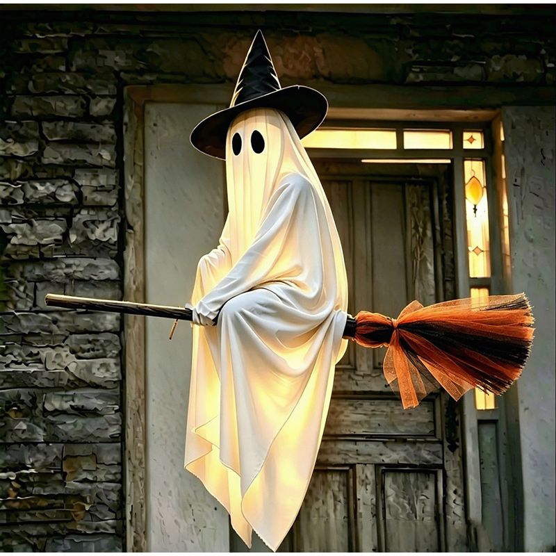 Lighting Decor House - Halloweenowe latające miotły i dekoracje z