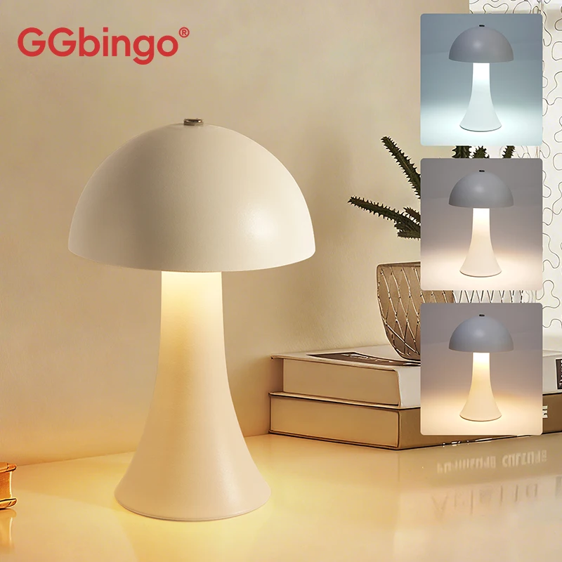 Mushroom Table Lamp - GGbingo Ładowalna Nowa Lampa Stołowa LED