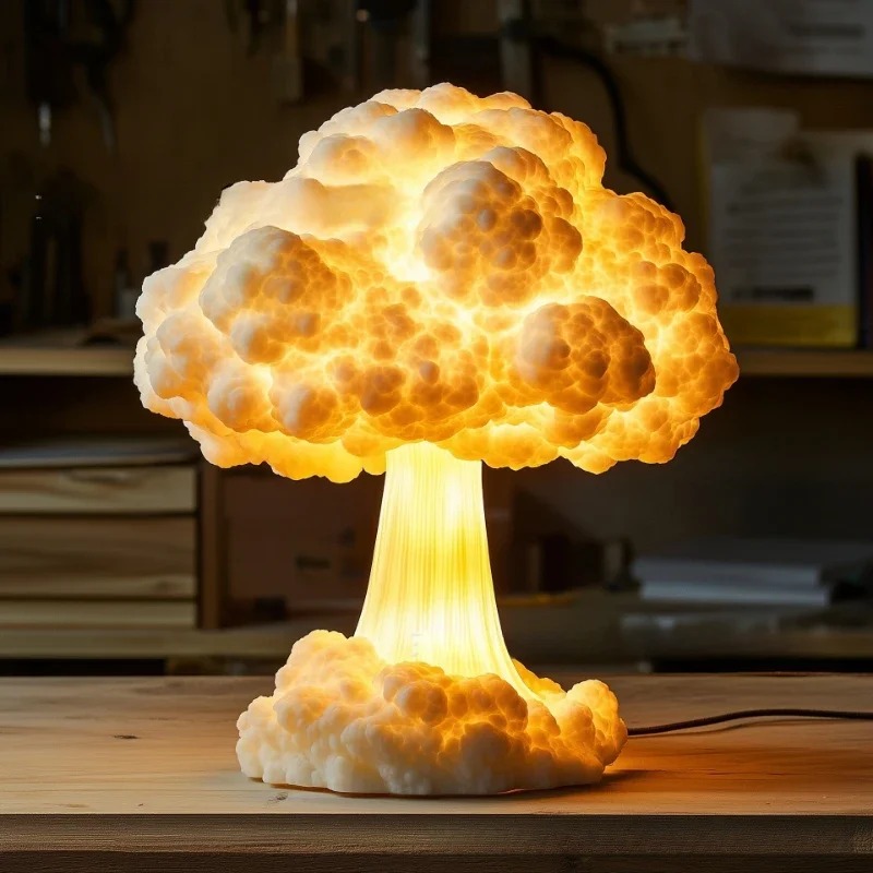 Mushroom Table Lamp - Lampa biurkowa z żywicy w kształcie