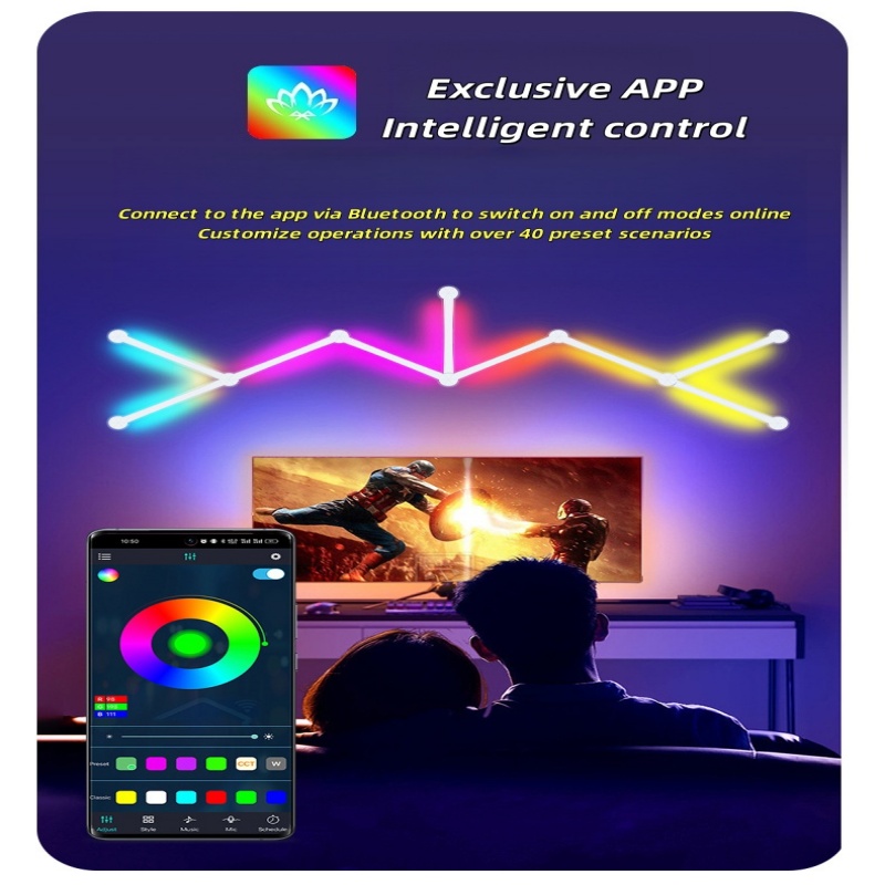 Nowa Darmowa Łączona DIY RGB K – Foyer Lighting Wall Decor recenzja i cena