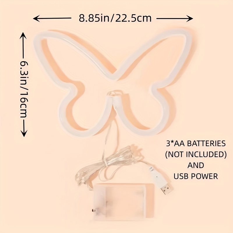 Neony LED w kształcie motyla,  – Foyer Lighting Wall Decor recenzja i cena