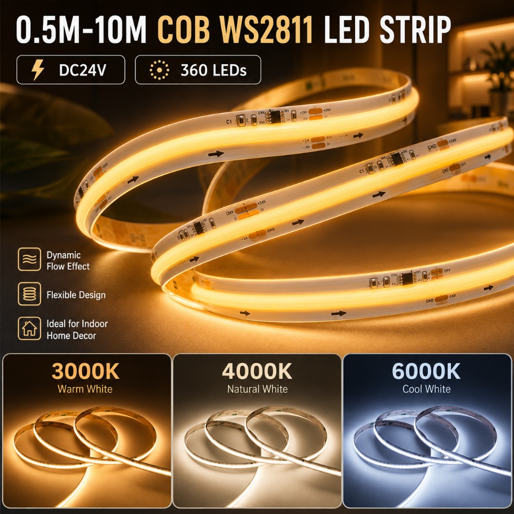 Taśma LED DC24V WS2811 COB Adr – Decor Lighting Address recenzja i cena