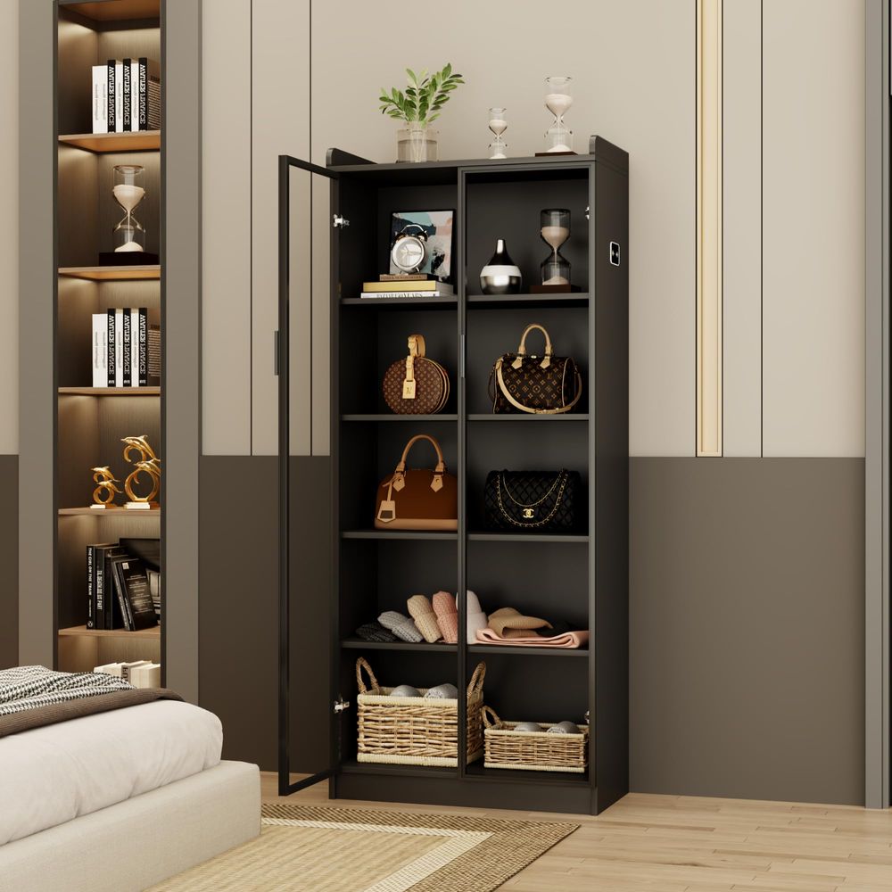 Witryna z regulowanymi półkami – Lighting & Home Decor Studio Photos recenzja i cena