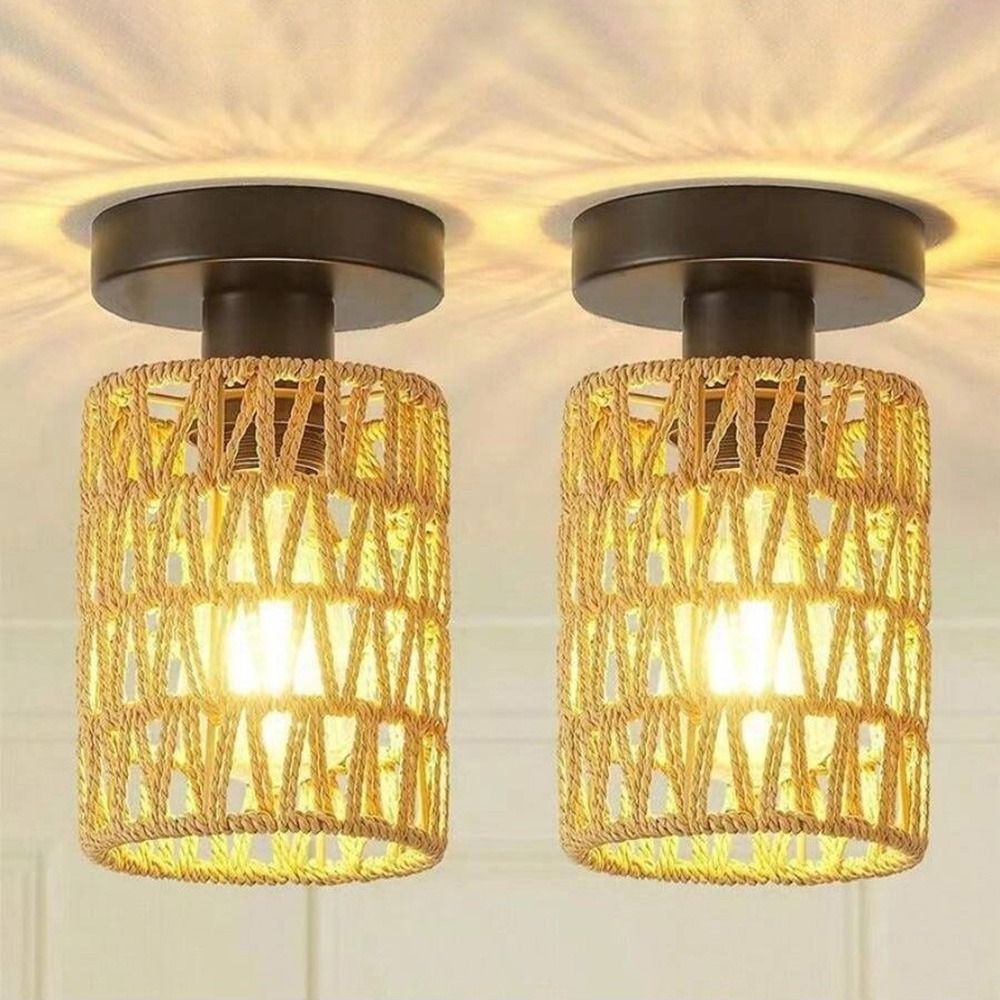Abażur tkany w stylu vintage,  – Geometric Lamp Shade recenzja i cena