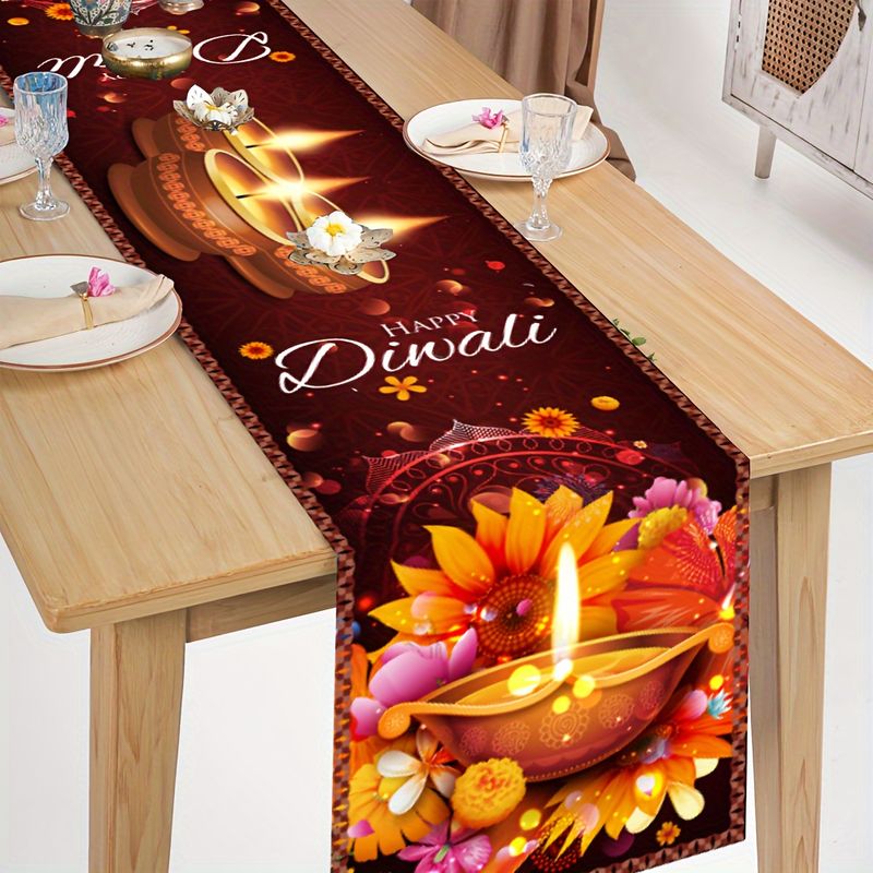 VIKAMA Bieżnik na stół Happy D – Lighting Decoration For Diwali recenzja i cena