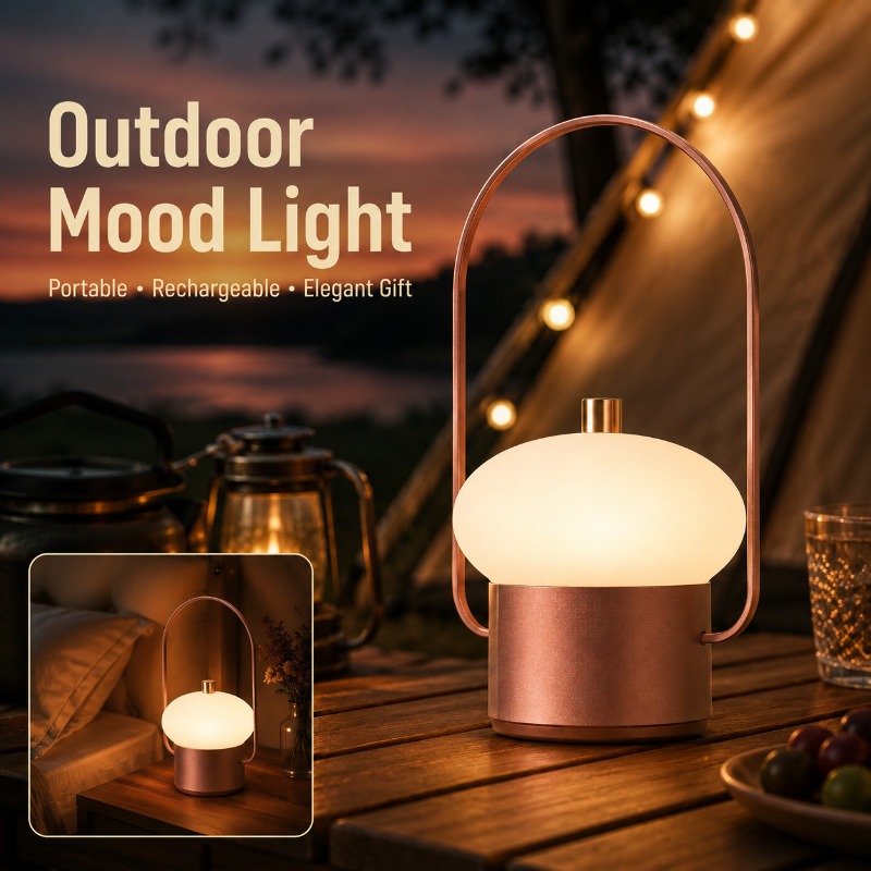 Akumulatorowa Przenośna Lampka – Mushroom Table Lamp recenzja i cena