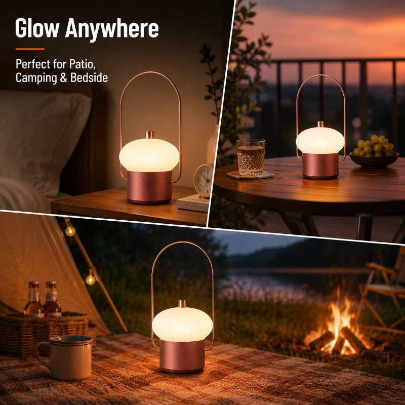Akumulatorowa Przenośna Lampka – Mushroom Table Lamp recenzja i cena
