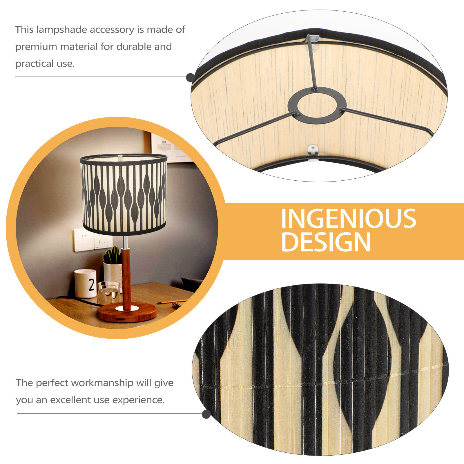 Bambusowy klosz lampy z geomet – Geometric Lamp Shade recenzja i cena
