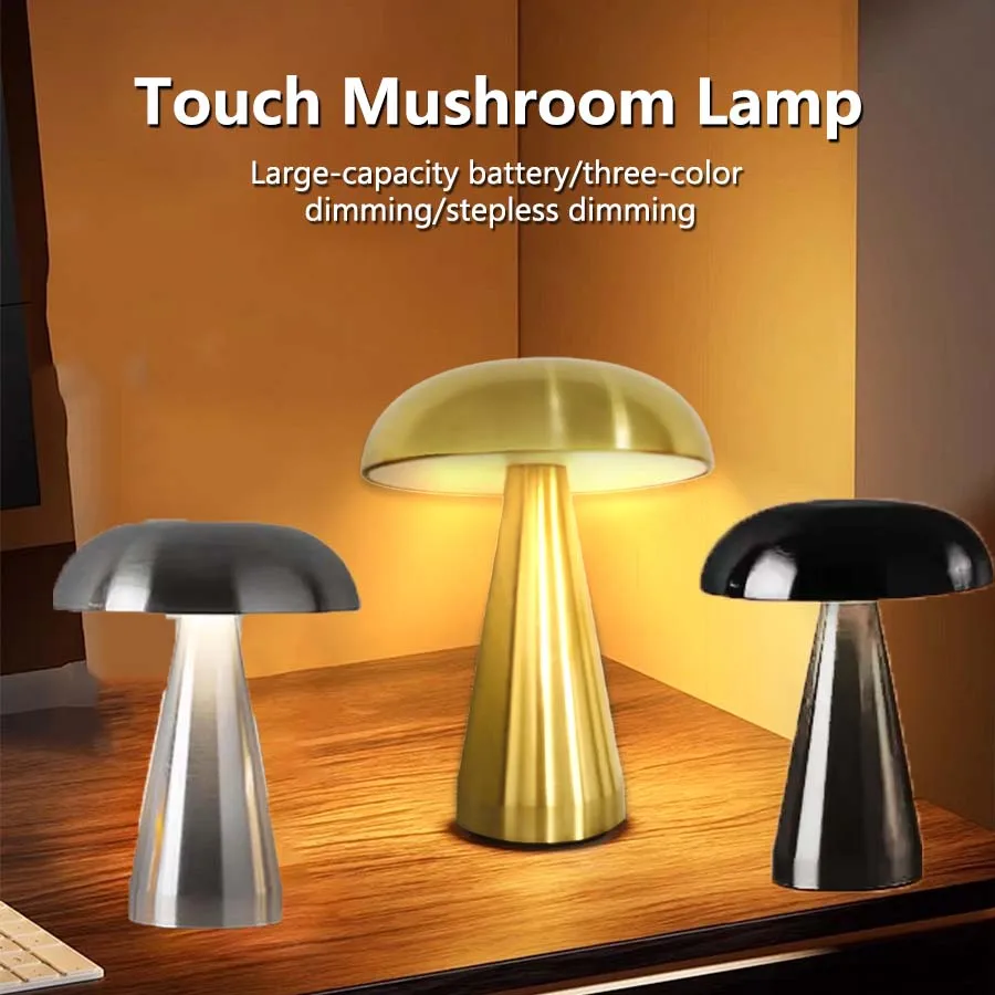 Lampa Stołowa LED Retro Grzybe – Mushroom Table Lamp recenzja i cena