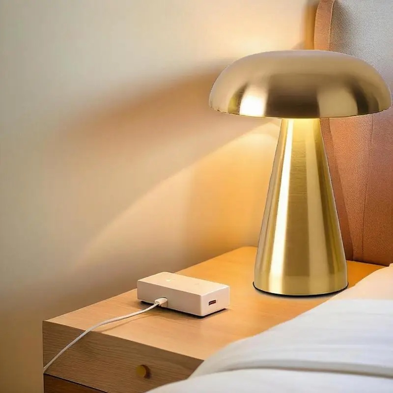 Lampa Stołowa LED Retro Grzybe – Mushroom Table Lamp recenzja i cena