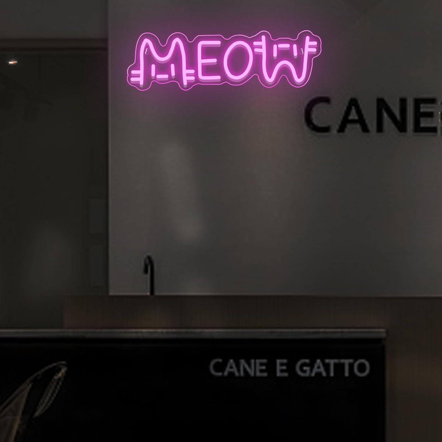 Neonowy Znak Meow Kot, Zasilan – Lighting Decor House recenzja i cena