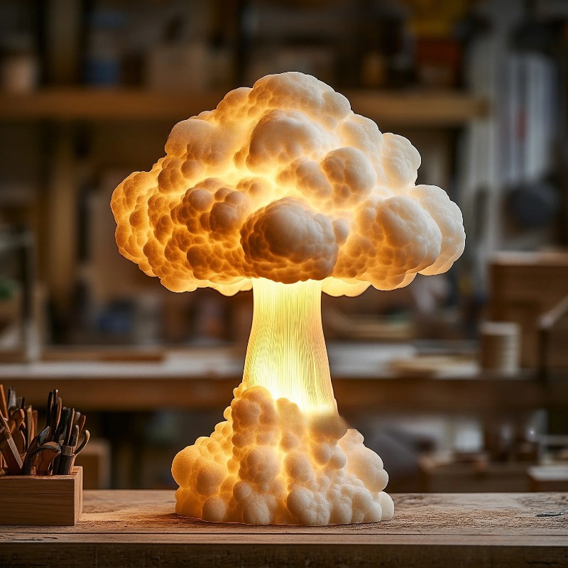 Lampa biurkowa z żywicy w kszt – Mushroom Table Lamp recenzja i cena